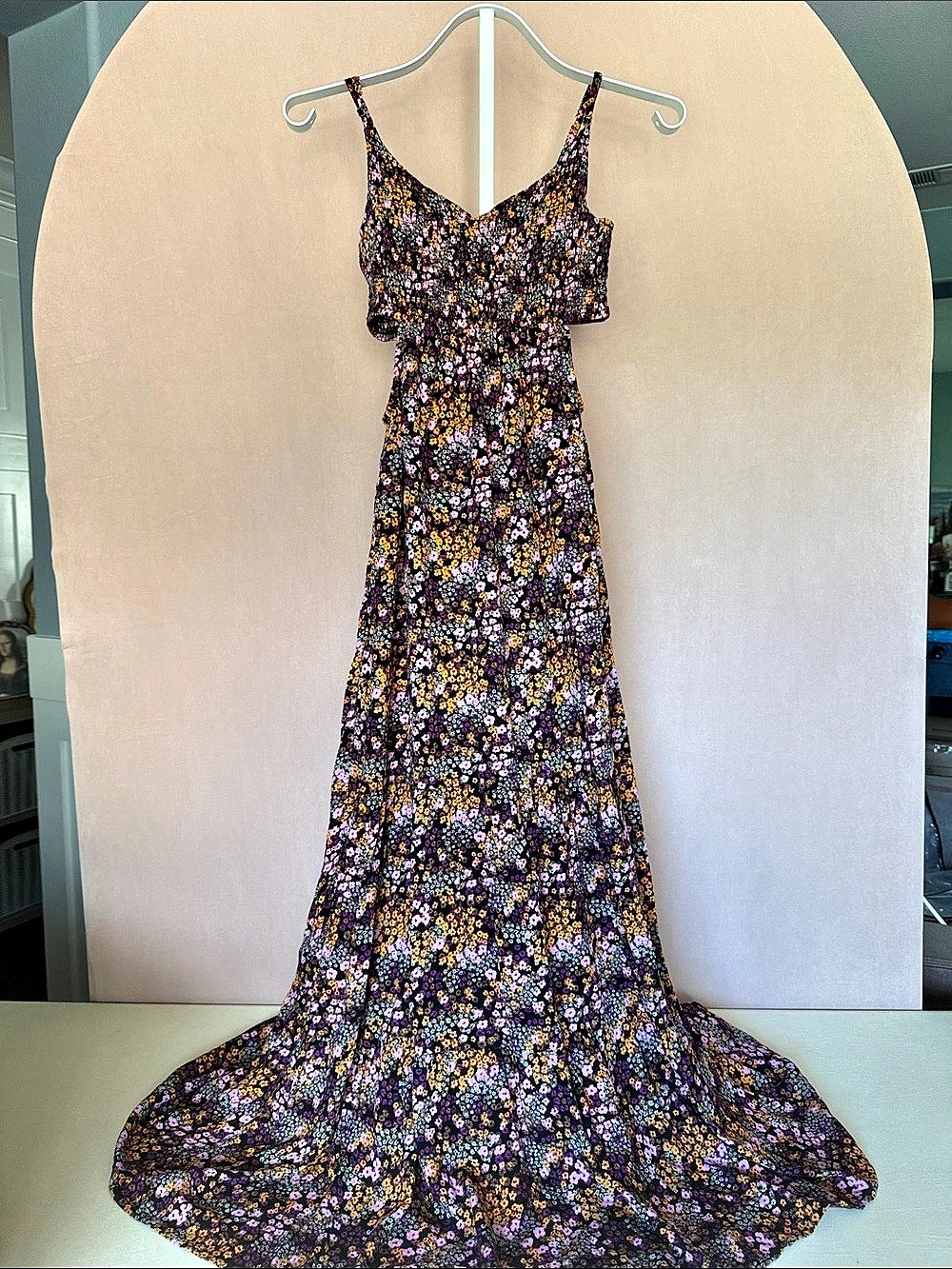 Roxy Floral Maxi Dress Size Small